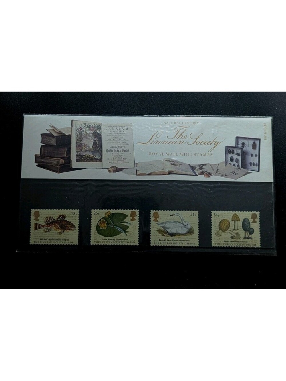 British Post Office Mint Stamps card stamps,Natural History,edition 1988